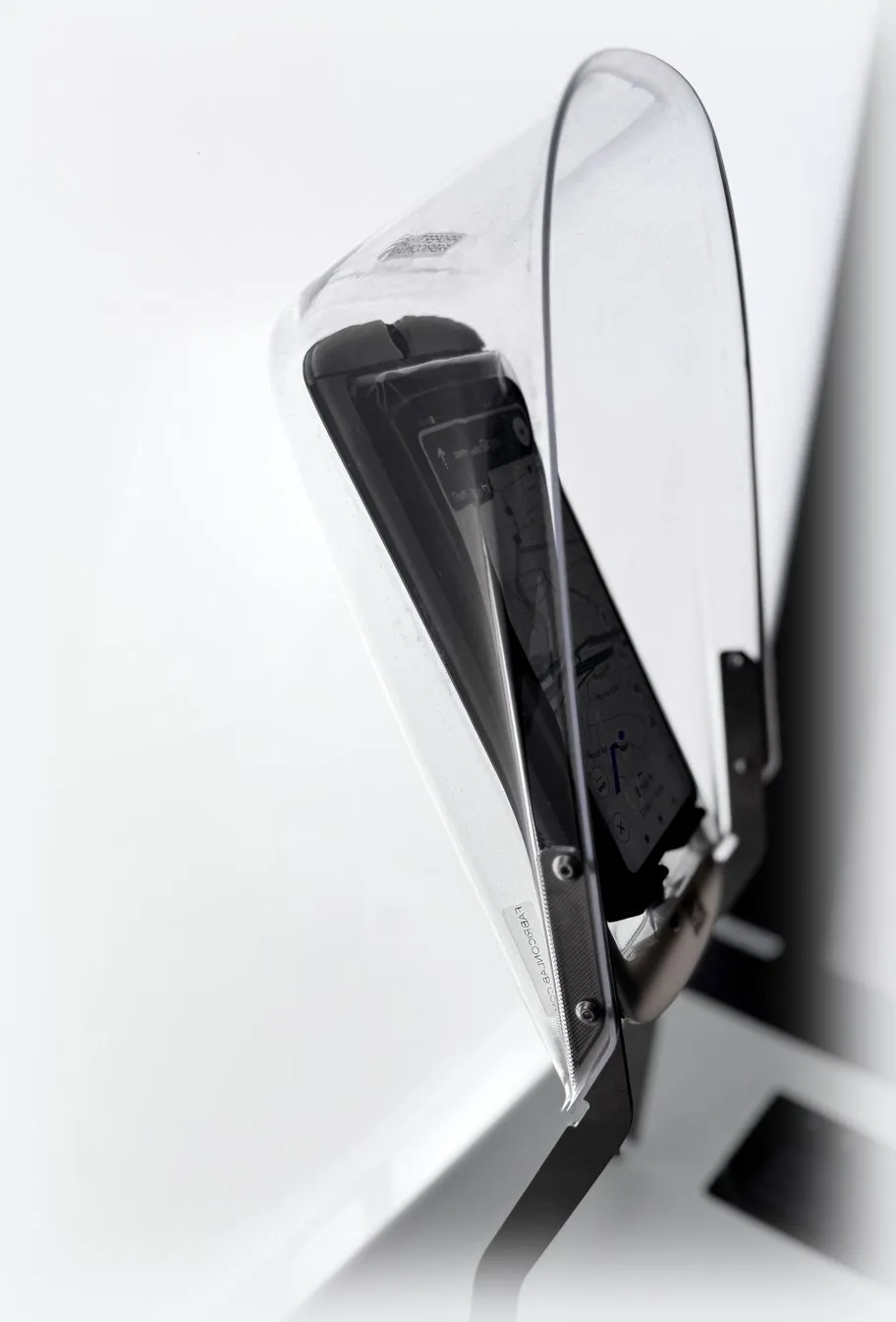 EyesUp dock, side profile view